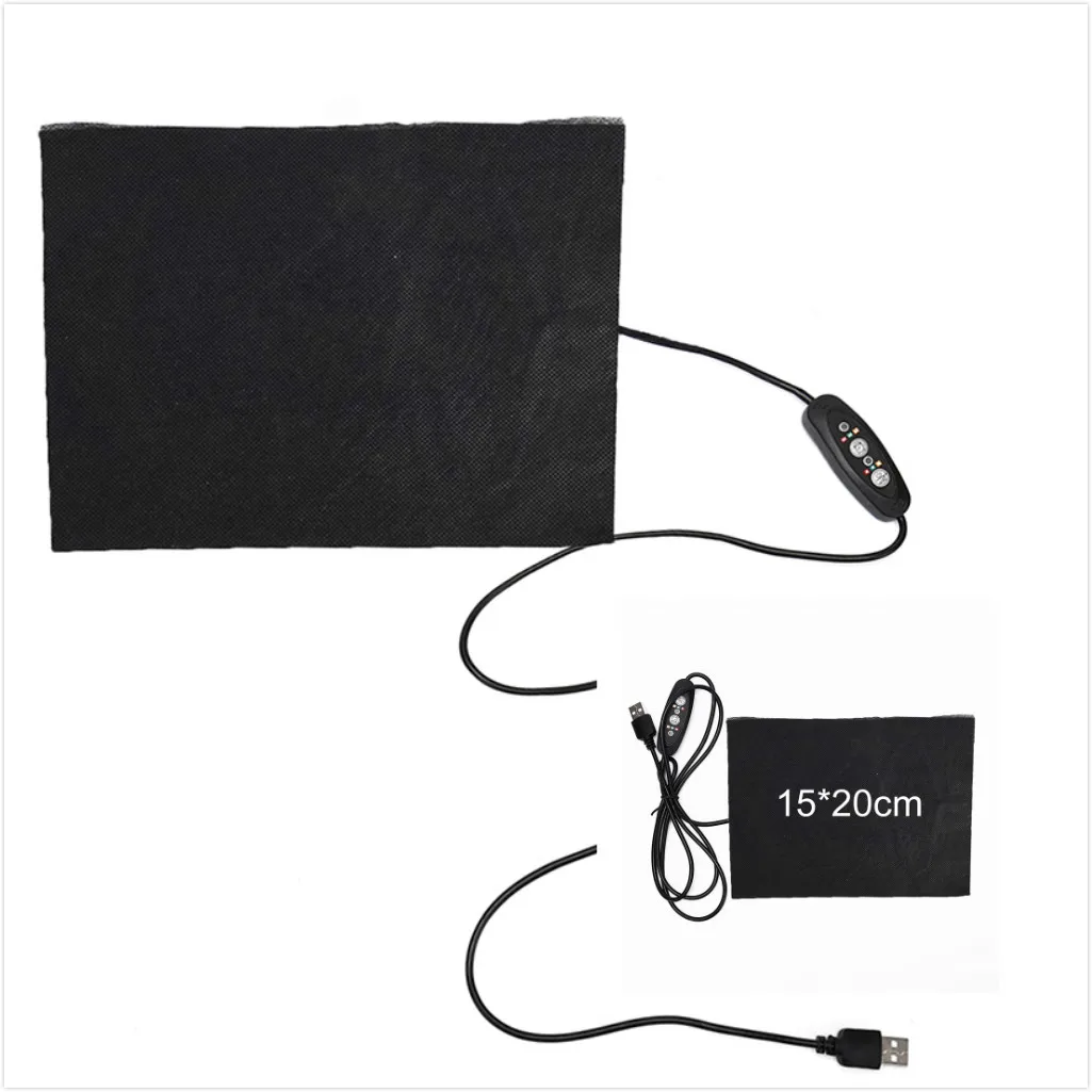 Hand Warmer USB Heating Film Electric Winter Infrared Fever Heat Mat Carbon Fiber Heating Pad heated gloves pad heating foot pad