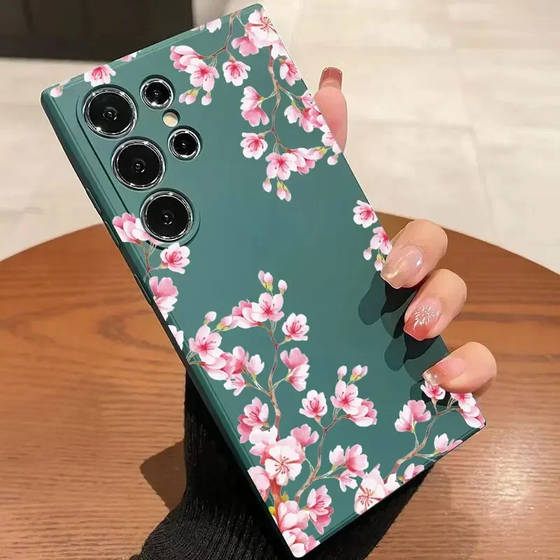 Floral Elegance Silicone Phone Case Cover