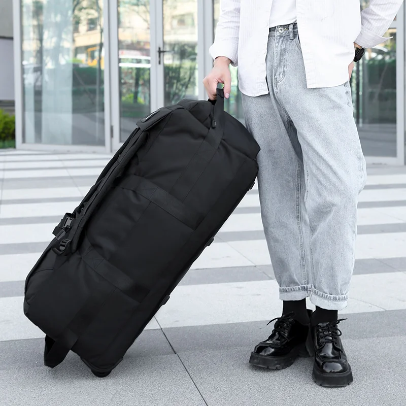Large Capacity Backpack New ABS Wheeled Travel Bag High Quality Oxford Cloth Foldable Luggage Carry On Trunk