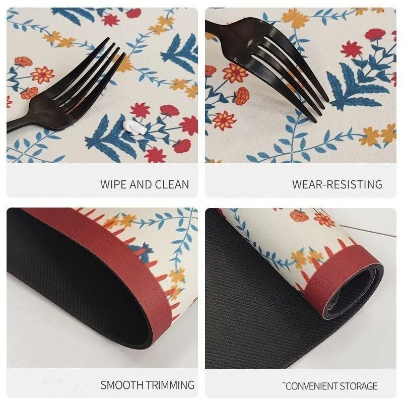 Kitchen Drain Pad Dish Absorbent Mat Heat Waterproof and Oilproof Mat Tableware Dinnerware Placemat Countertop Protector drying mat