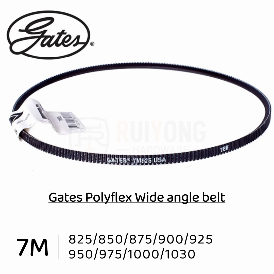 

Gates Polyflex Wide angle belt 7M825/7M850/7M875/7M900/7M925/7M950/7M975/7M1000/7M1030mm