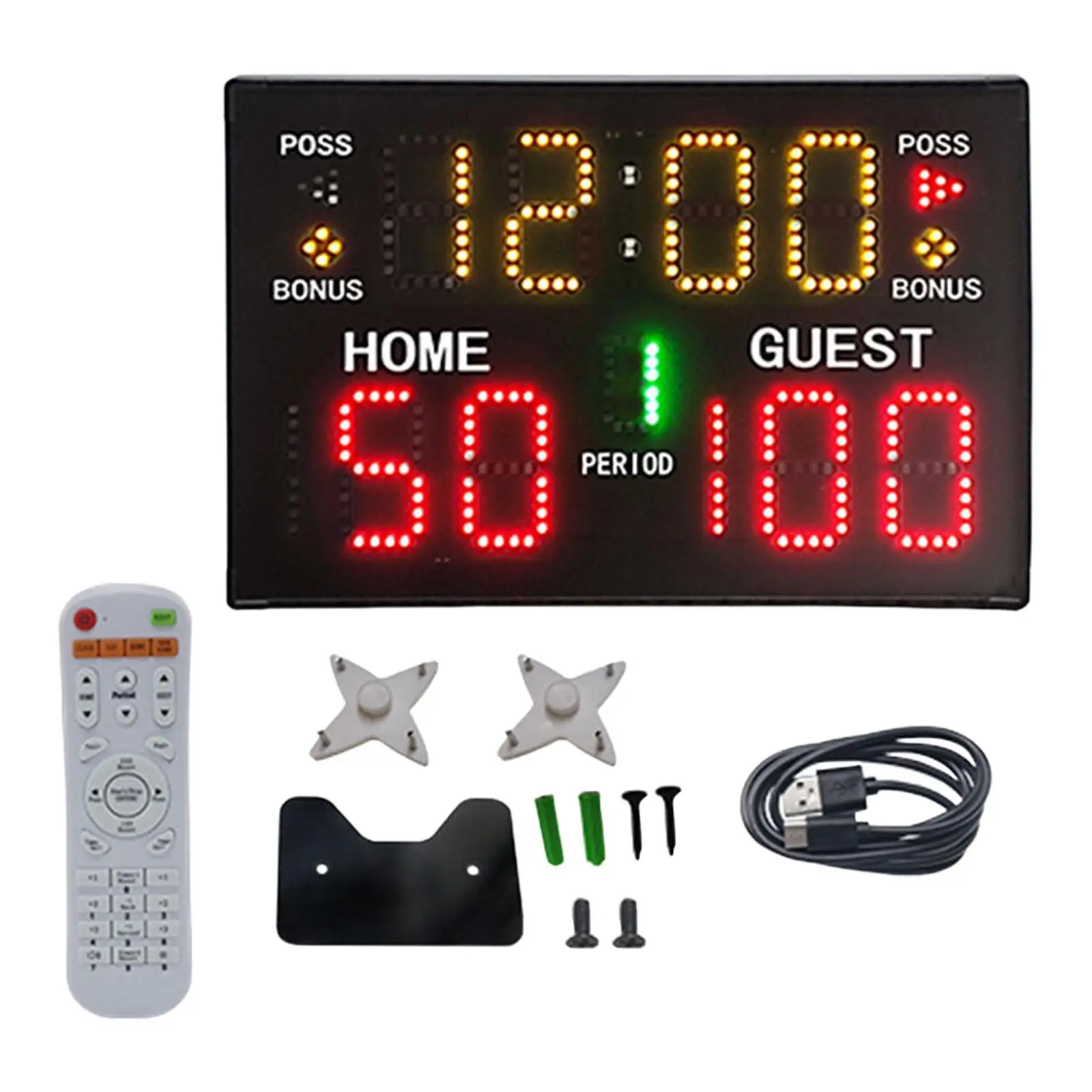 Electronic Scoreboard Battery Operated Wall Mounted for Boxing Tennis Indoor