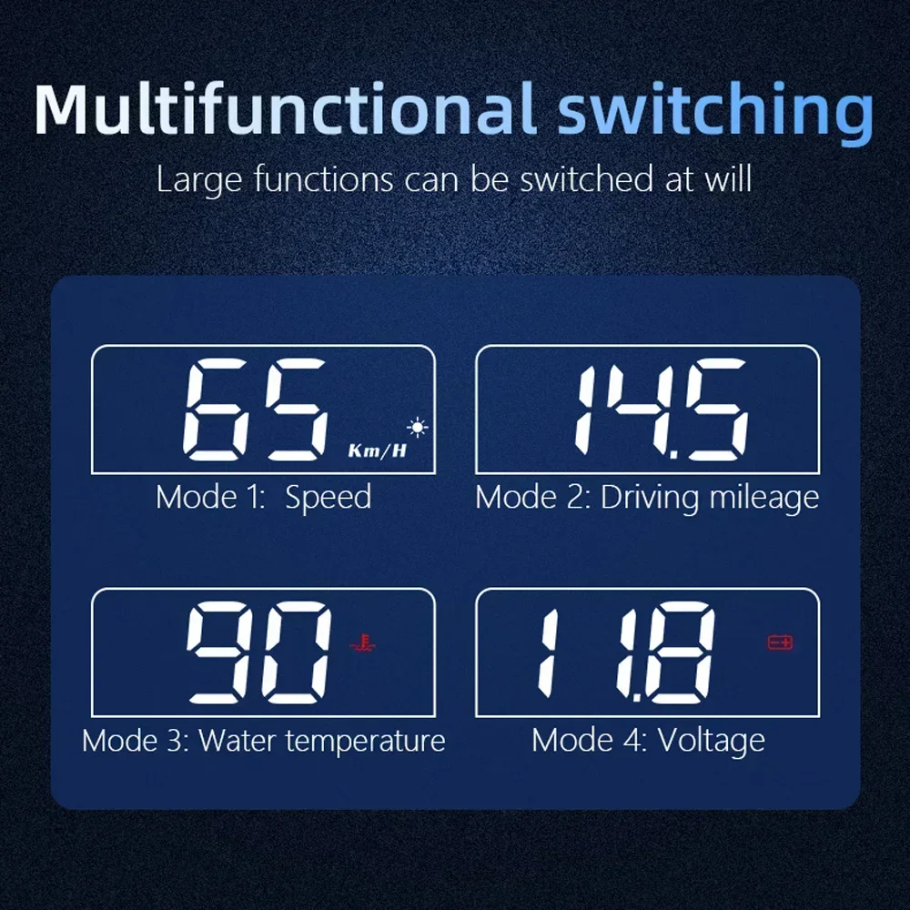 OBD2 HUD Projector Multi-function Car Head-Up Display OBD2 GPS Dual System obd2 hud projector,head up display,obd2 hud display