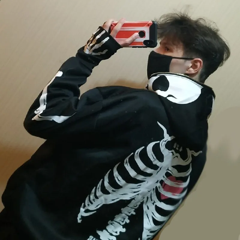 

Oversized Loose Streetwear Korean Fashion Punk Sports Jacket Pullover Harajuku Retro Punk Hooded Jacket Y2k Casual Wear Ladies