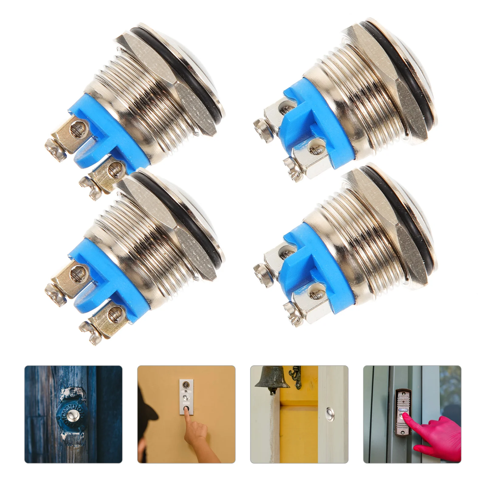 

Door Ringer Button Replaceable Doorbell Button Doorbell Button for Home Wired Chime Button Push Button for Door