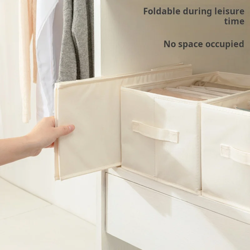 Pants And Clothes Storage Artifact Box Box, Jeans Compartment Sorting Bag, Clothes Separation Basket, Home Wardrobe Layering 3