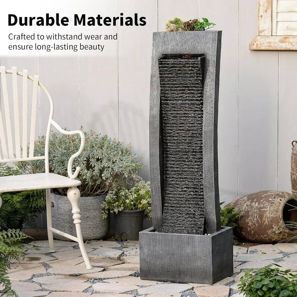 49" Outdoor Freestanding Water Fountain 3