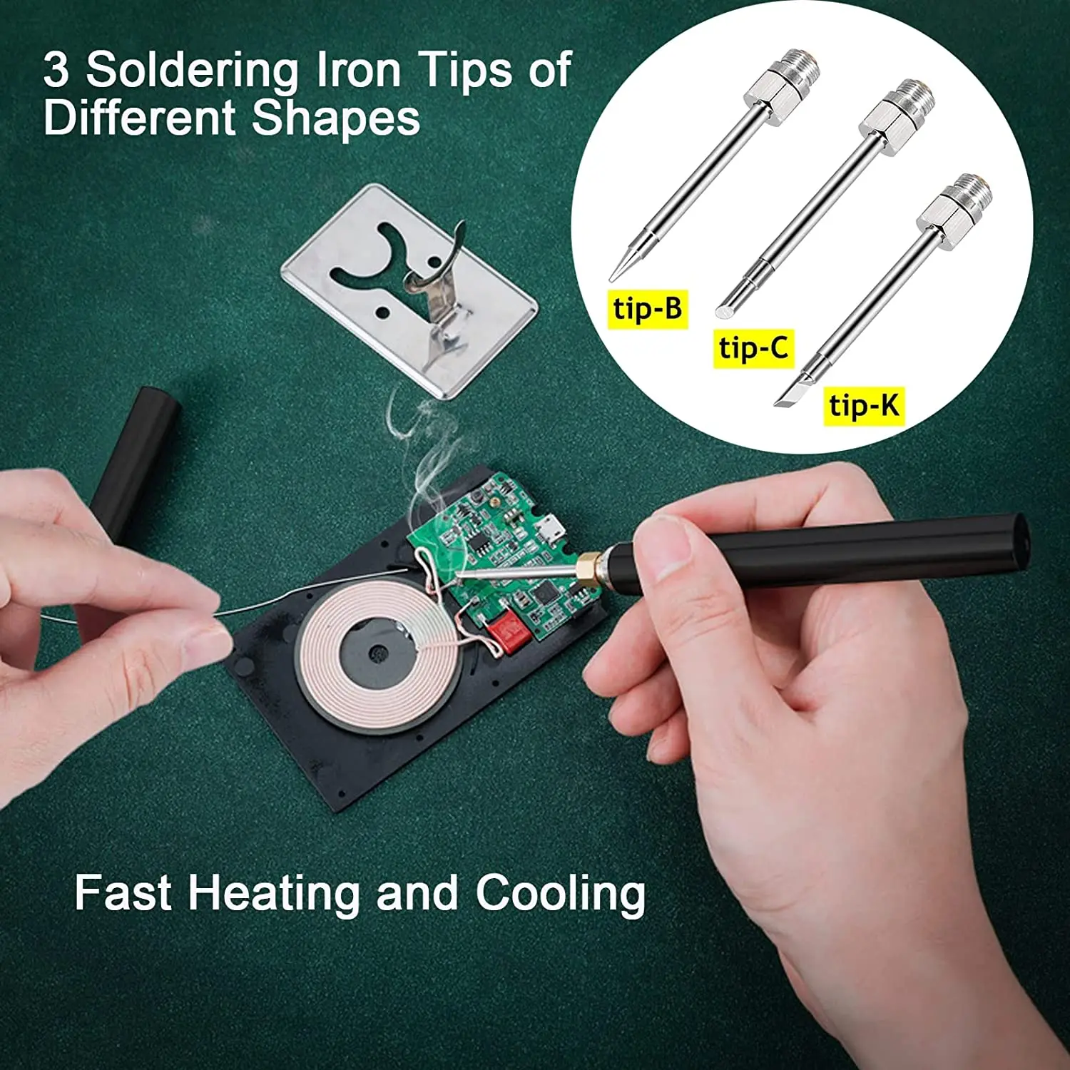 FrogBro 20W Cordless Soldering Iron USB Rechargeable Portable Soldering Tool Kit  Professional Portable Wirless Welding Tool