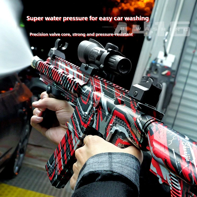 High Pressure Car Wash Spray Water Gun M416 High Pressure Cleaner AK47 Garden Watering Hose Nozzle Sprinkler CarWashing Tools 1