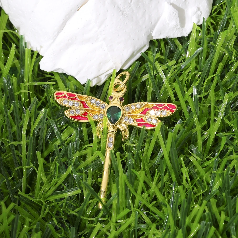 Juya 18K echt vergoldete Regenbogenkristalle Emaille griechischer böser Blick Stern Saint Mary Lächeln Gesicht Stier Liebe Herz Kreuz Charm Zubehör – Detail 11