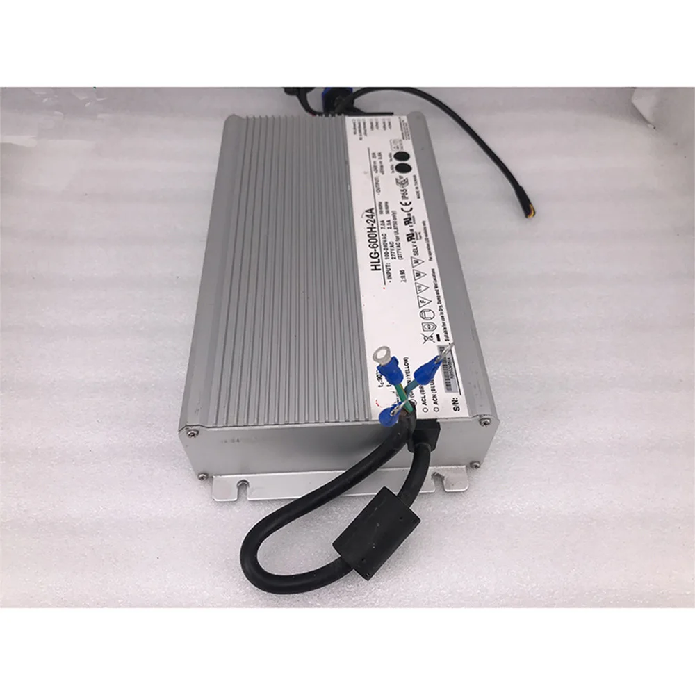 MW 스위칭 전원 공급 장치 하이 퀄리티, 완전 테스트 완료, 빠른 배송 HLG-600H-24A, 24V, 25A, 600W