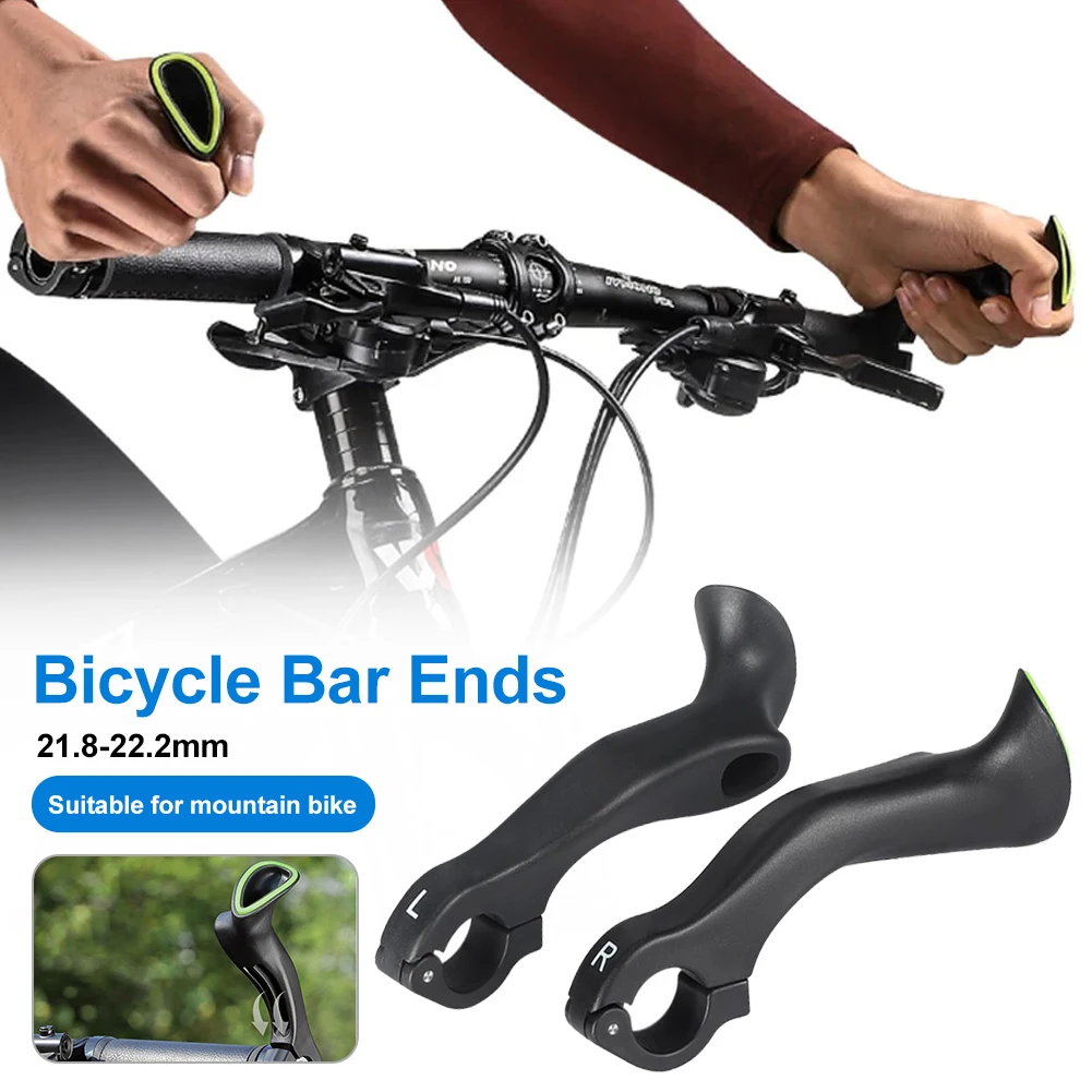 

Bicycle Ergonomic Bar Ends Bike Handlebar Extender 21.8-22.2mm Handlebars Bar End Grip for MTB Road Bike Cross-Country Bicycle