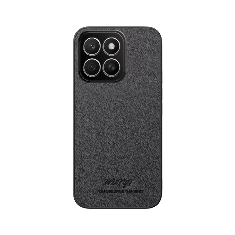 Elegant PU Leather Patterned Phone Case with Magnetic Car Holder Feature