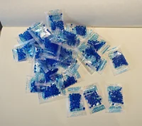 1g/5g 10/20/50/100 bags Blue Silica Discoloration Gel Sachet Desiccant Damp Kitchen Moisture Dehumidifier Absorber Bag Reusable 1