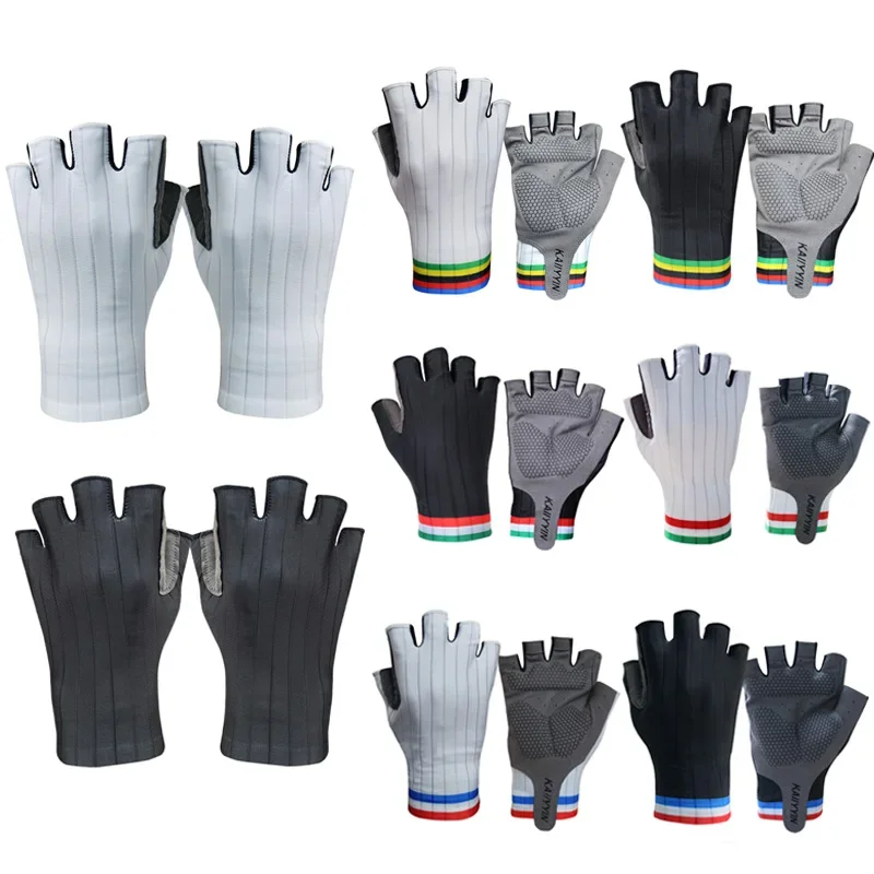 Pro Aero Bike Team Half Finger Cycling Gloves Men Women Outdoor Road Sport Guantes Ciclismo 2