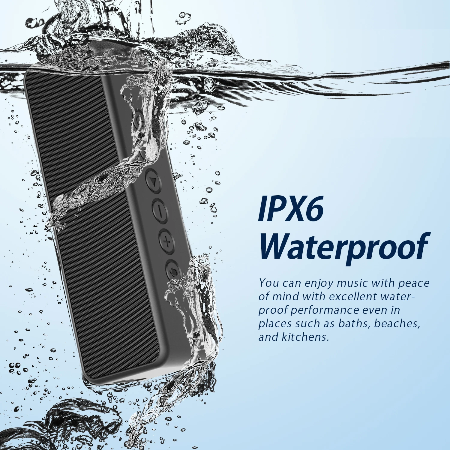 BOGASING M6 portable Bluetooth speaker 30W wireless bluetooth 5.0 speaker enhanced bass built-in mic IPX6 waterproof for camping bluetooth speaker
