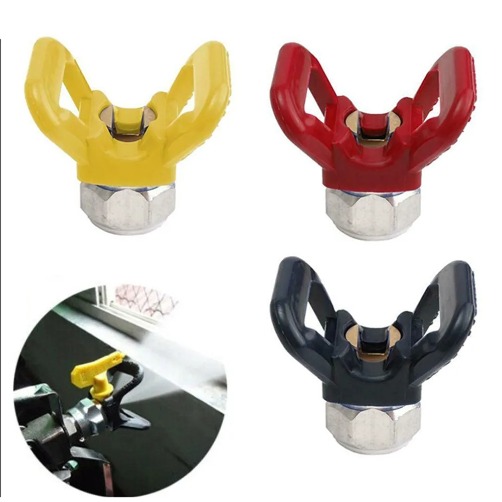 

Airless Sprayer Nozzle Seat Guard Airless Paint Spray Gun Flat Tip Nozzle Guard Machine Parts Wagner Airless Paint Spray Gun