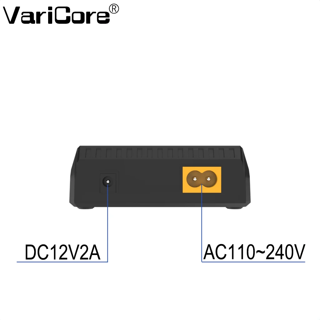 Smart Battery Charger with Test Capacity for Various Rechargeable Batteries