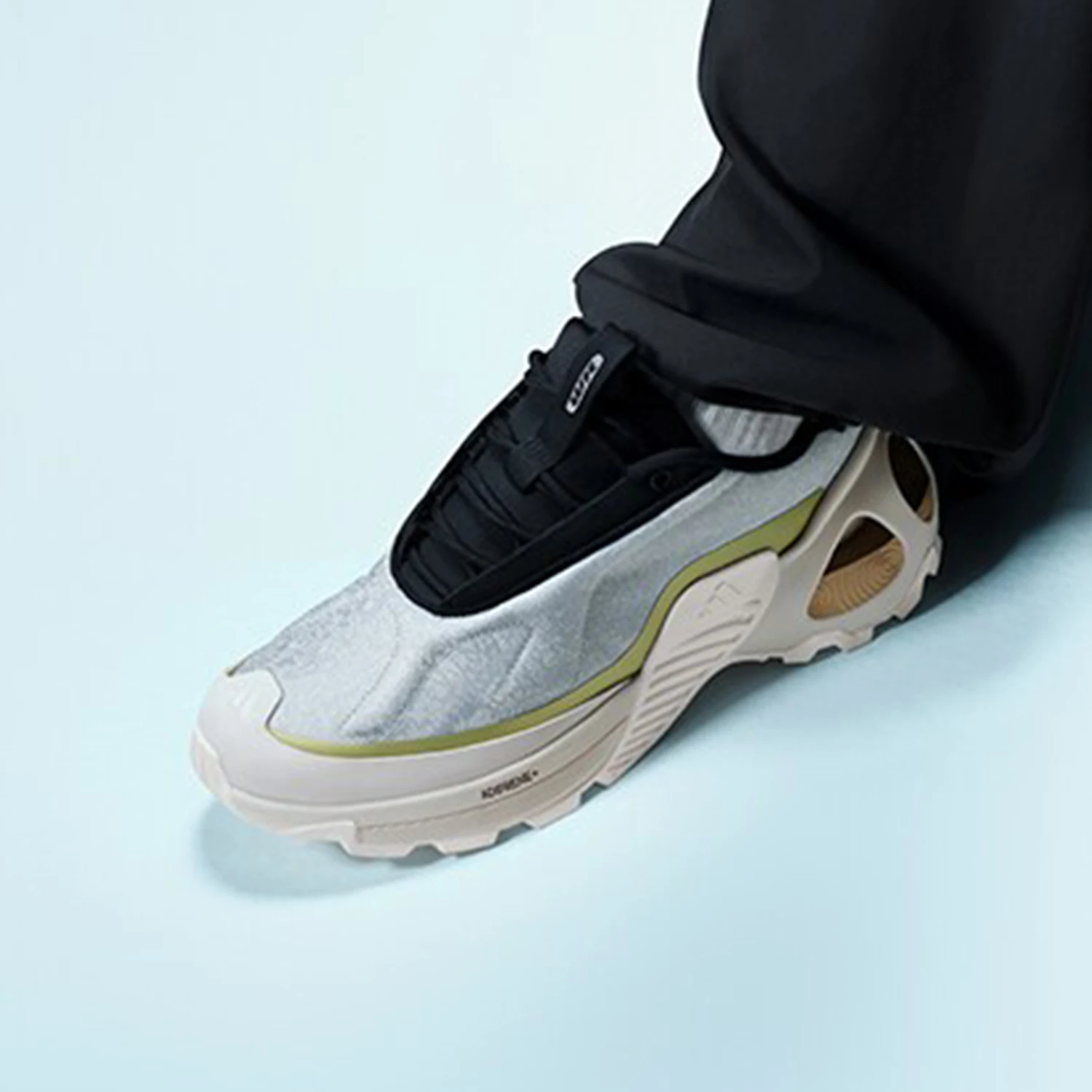 CD Vibe Sneaker White Mix Grey Gold Polyester Mesh Fabric And Cowhide main image 0