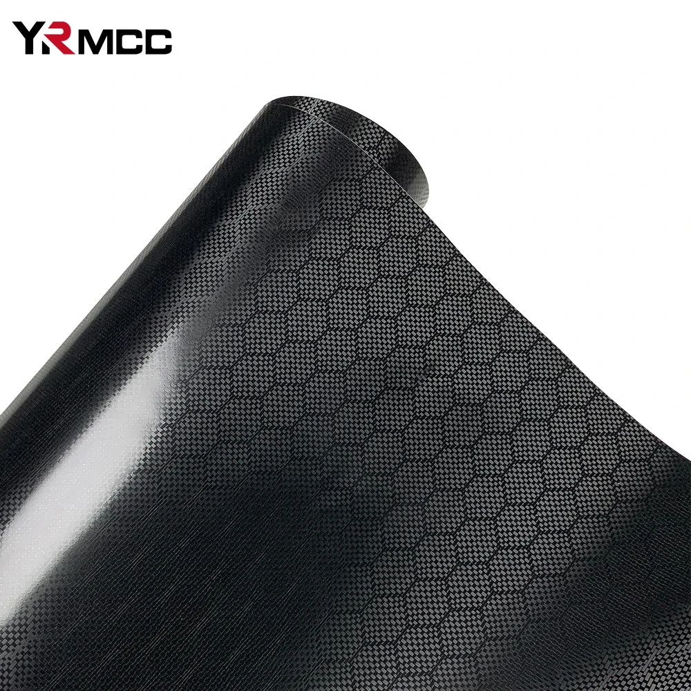 Carbon Fiber Sticker Diamond Forged Carbon Black Film Waterproof Change Color Modified Film Car Body Decoration Car Accessories