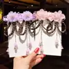 2 Pcs/Set Children Cute Chinese Style Wig Pendant Flower Hair Clips Girls Lovely Sweet Barrettes Hairpins Kids Hair Accessories 2