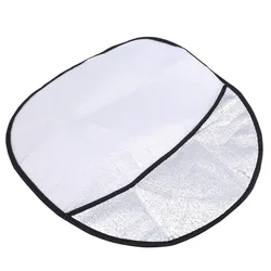 Silver Foldable Double Thick Sun Protection Steering Wheel Sun Shade (Style B)