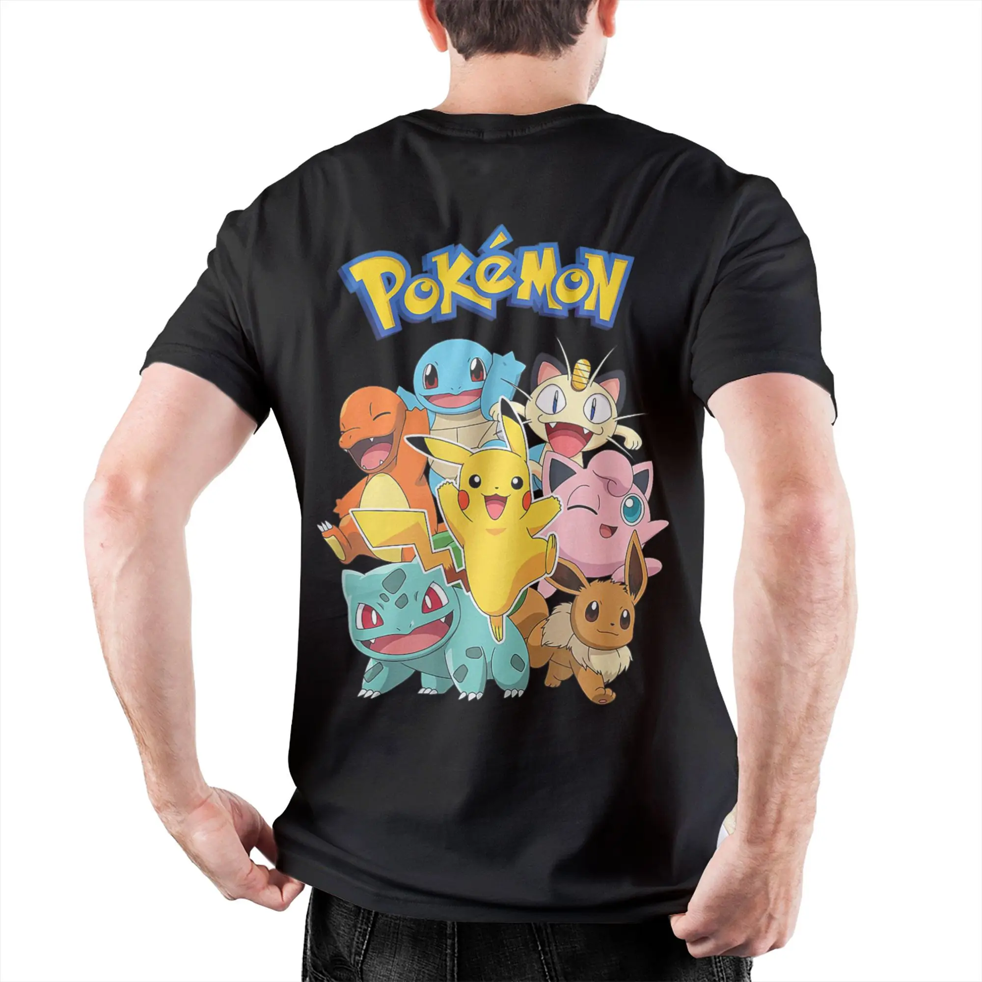 Unisex Charizard Graphic T-Shirt - 100% Cotton, Short Sleeve, Round Collar, Casual Summer Tee