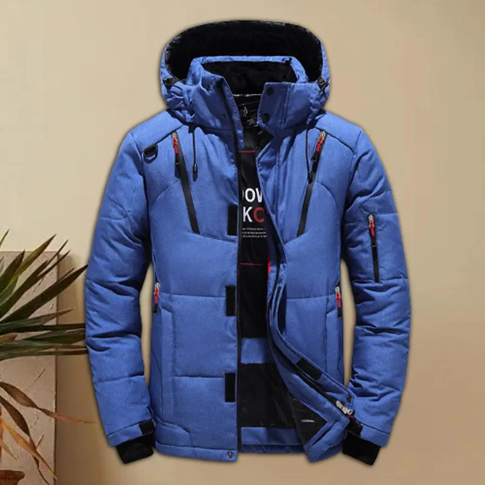 

Men Jacket Temperament Men Coat Winter Windproof Popular Thicken Cotton Padded Overcoat