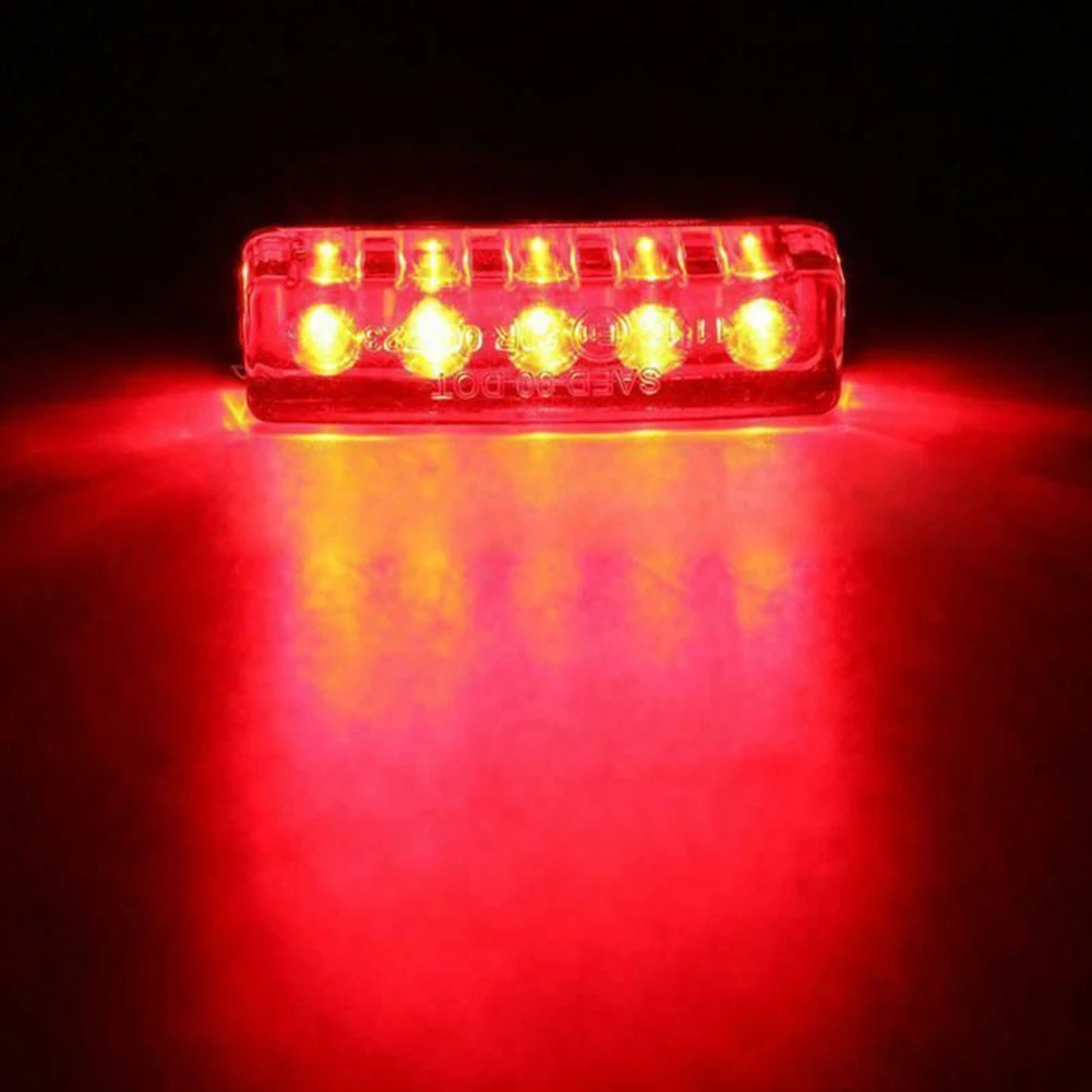 

Motorcycle Running Stop Lights 12V 5LED Turn Signals Light Red Tail Light License Plate Light For Bicycle Electric Scooter