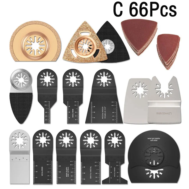 20x/kit HCS 32mm 45mm E-cut Bi-metal Saw Blades Oscillating Multi Tool Durable 20x/kit HCS 32mm 45mm E-cut Bi-metal Saw Blades Oscillating Multi Tool Durable