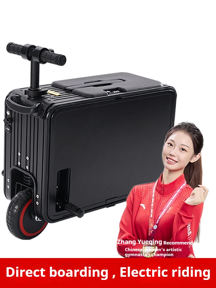 Rolling Luggage for Cycling electric luggage 20 inch smart travel luggage carry-on electric trolley case student remote control Rolling Luggage