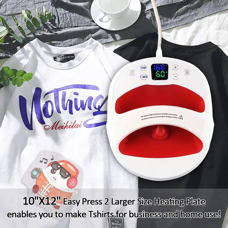 Mini Heat Press Machine T-Shirt Printing Portable Easy Heating