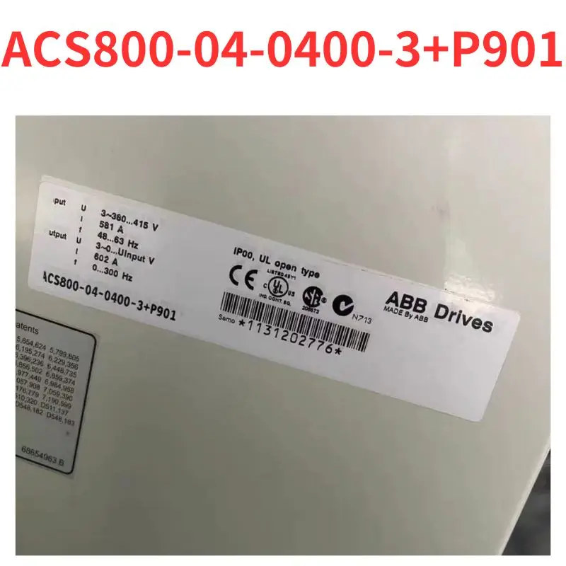 

90% new ACS800-04-0400-3+P901 frequency converter tested OK
