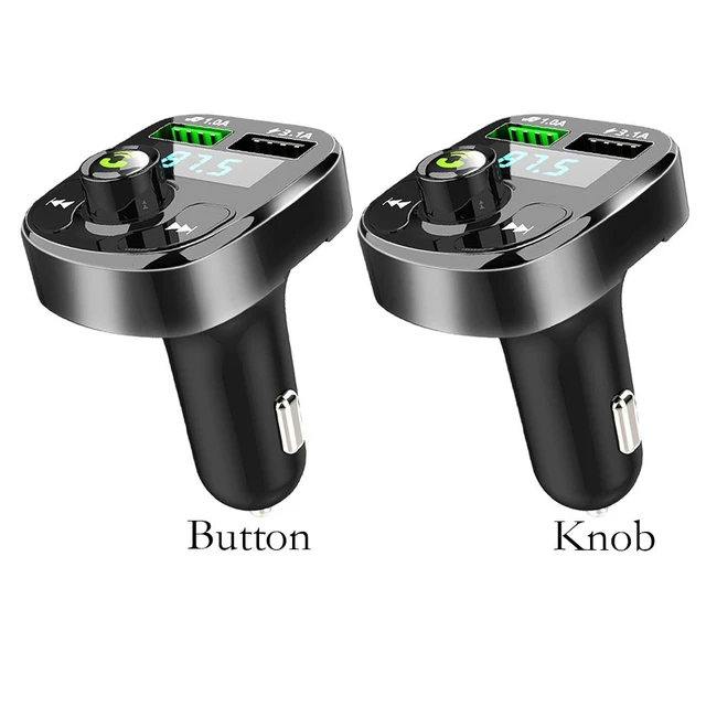 Car Wireless 5.0 Bluetooth FM Transmitter MP3 USB 3.1A TYPE -C PD Charger  Adapter Lighter car charger for phone pen drive - AliExpress