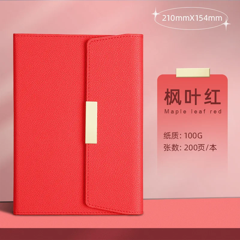 Fashion creative office gift box meeting diary three fold meeting notebook diary can print corporate