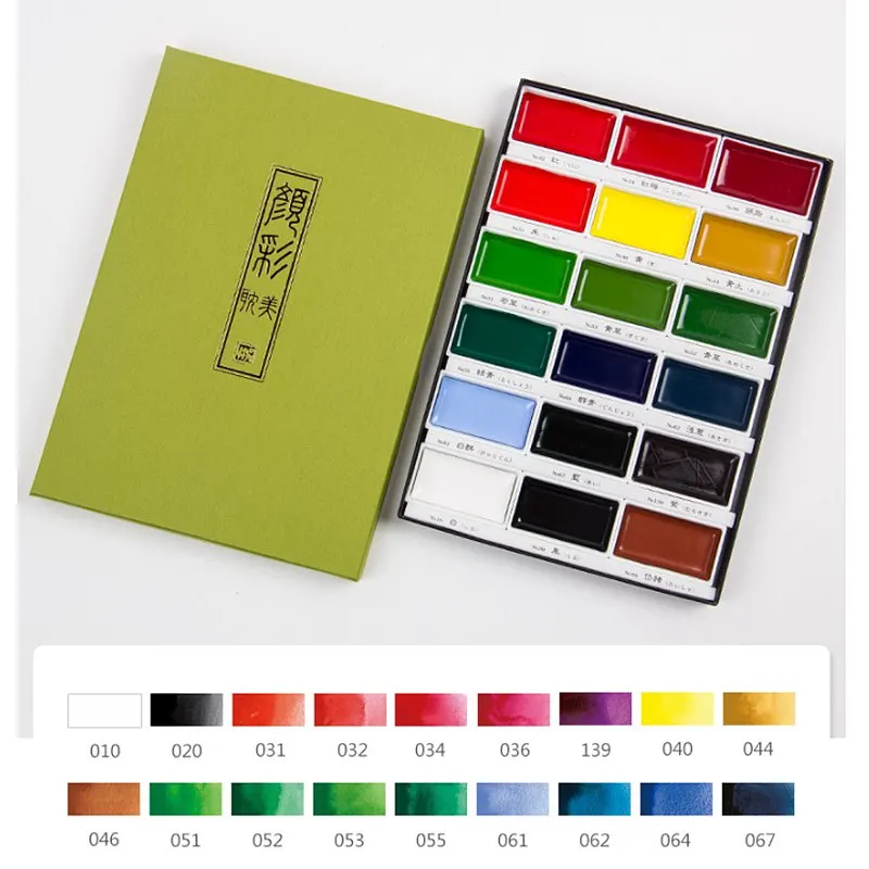Watercolor Painting Set, Watercolor Paint, Watercolor Pigment | Kuretake Solid Watercolor Paint Set Metallic Water Color Paints For Painting Art Supplies
