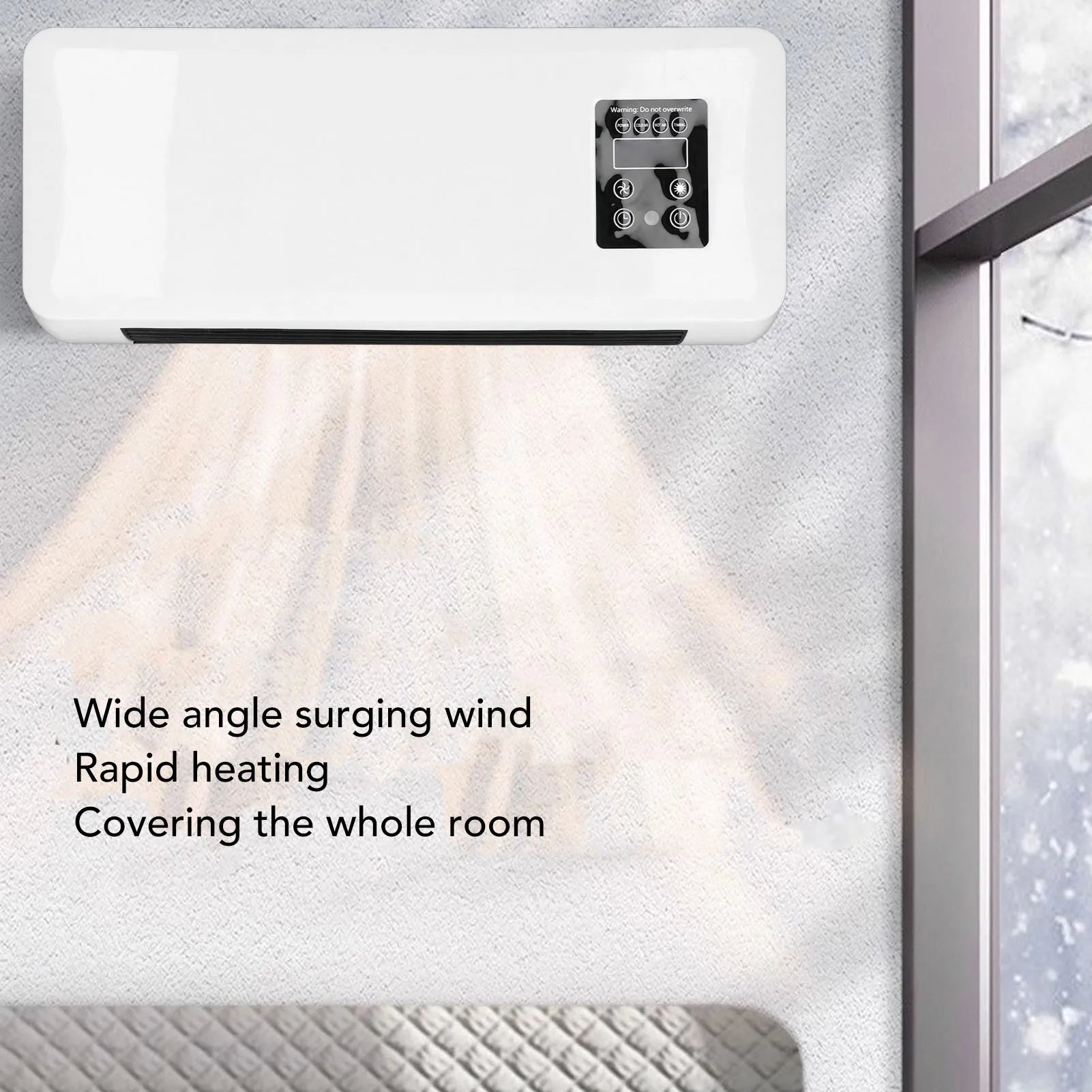 Room Cold and Warm Wall Mounted Conditioner Fast Heating Wall Mount Portable Conditioner Ecofriendly for Office 4