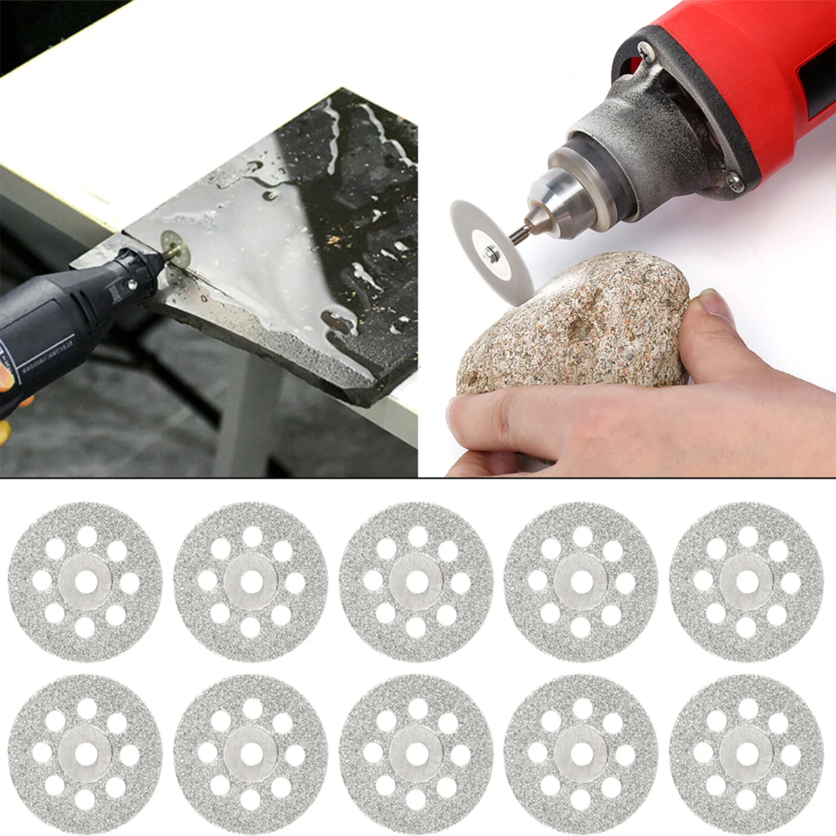 30 Pcs Cutting Wheel Set High Speed Steel Circular Saw Blades Fast Cut Off Diamond Cutting Discs Tool Resin Cut Off Discs Kit