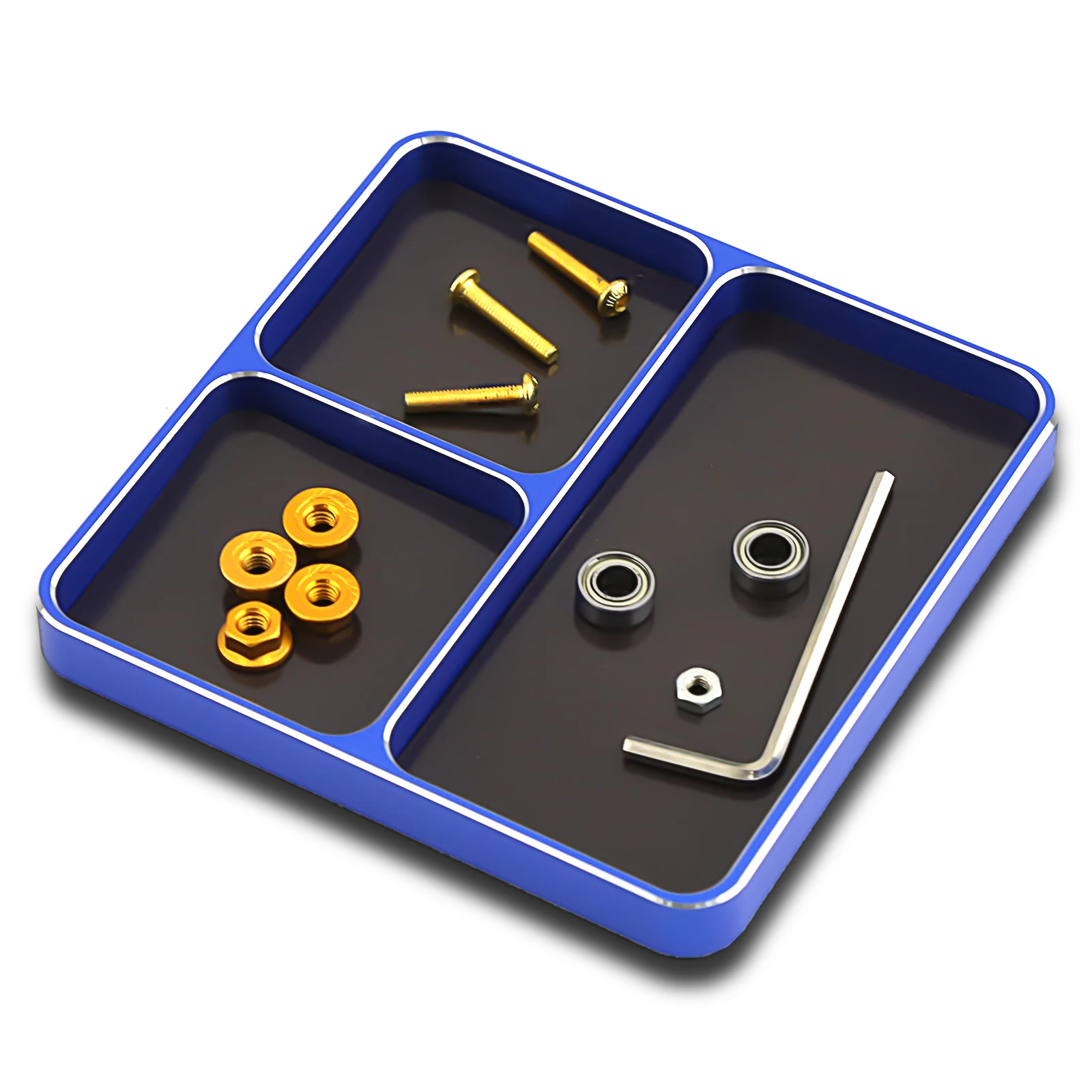 CNC Aluminum Magnetic Screw Tray & Nut Gasket Storage Tool