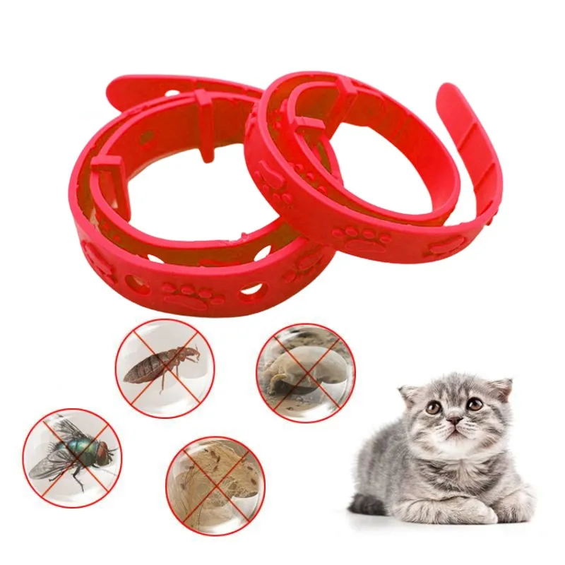 Pet Dog Cat Collar Anti Flea Mite Lice Insecticide Mosquito Outdoor Adjustable Pets In Vitro Deworming Collar Pet Products
