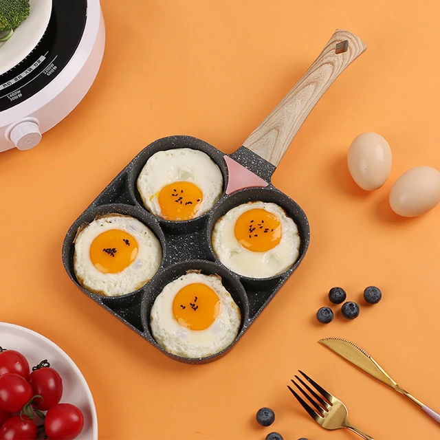 Mini Pancake Pan with Handle Pancake Maker Pan Non-stick Stovetop Egg Frying  Pan Breakfast Griddle Pan Reusable Egg Cooker Pan - AliExpress