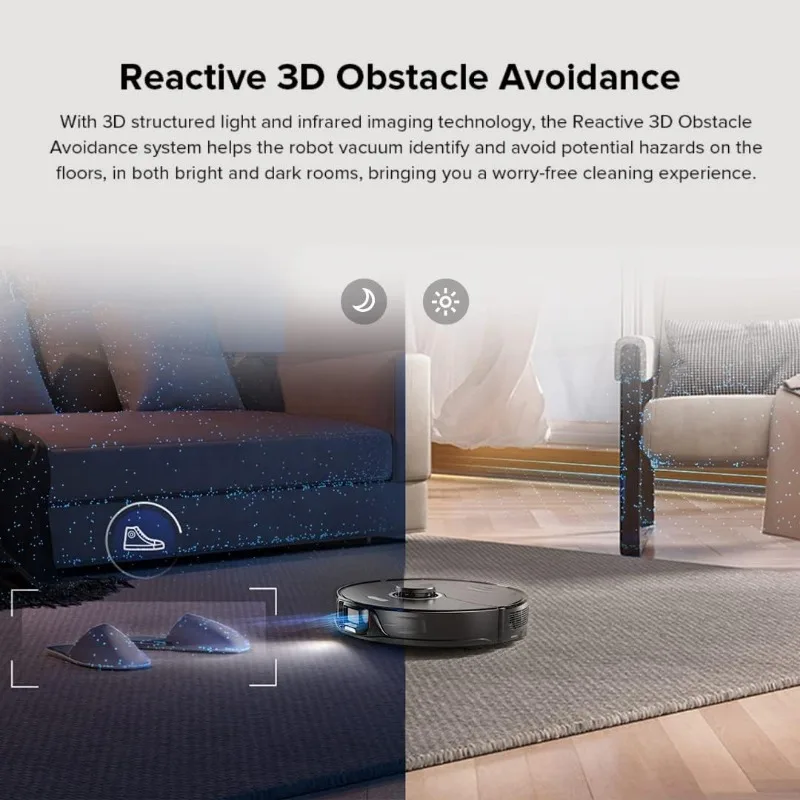 roborock S8+ Robot Vacuum,Sonic Mop with Self-Empty Dock,Stores up to 60-Days Dust,Auto Lifting Mop,Ultrasonic Carpet Detection