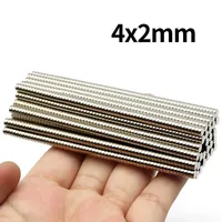 4x2mm Super Strong Neodymium Magnet N35 NdfeB Permanent Magnetic imanes Round Powerful Magnets Refrigerator