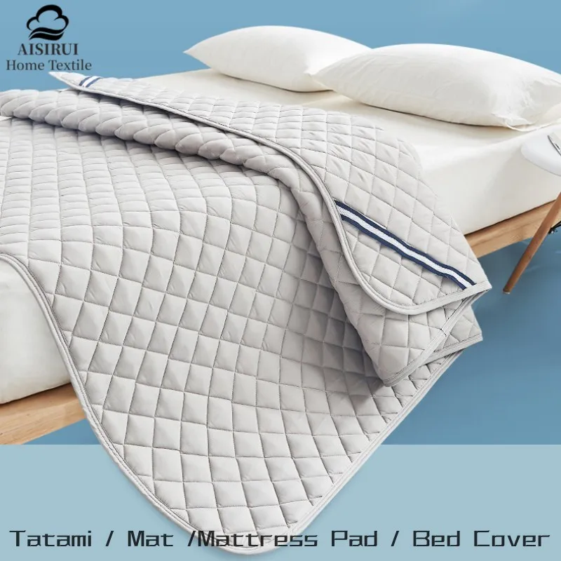 

Cotton Adjustable Mattress Covers Non Slip Bed Pad Mattress Cover Bed Sheet with Elastic Bands for Single Double King Queen Bed