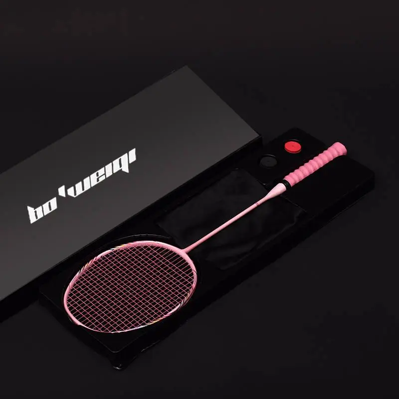 8U Badminton Racket Full Carbon Badminton Racket Pro Ultra Light Offensive High Graphite Training For badminton racket
