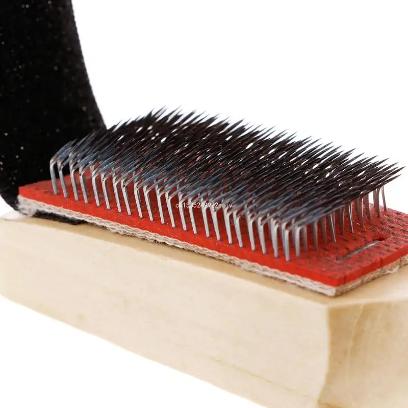 Suede Sole Wire Shoes Cleaners Cleaning Brush for Dancing Shoes Lightweight and Easy to Grip Ergonomically Handle Tool