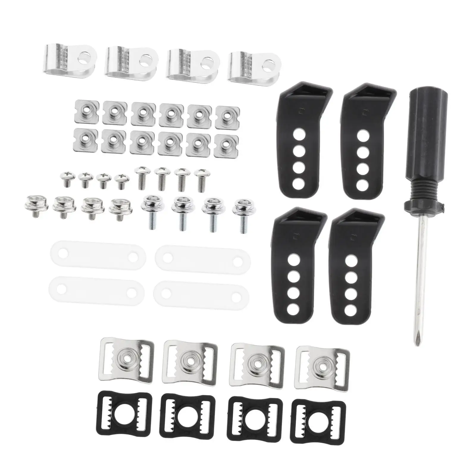 35 Pieces Football Helmet Repair Kit Repair R Shape Clips Ice Hockey Visor Kit