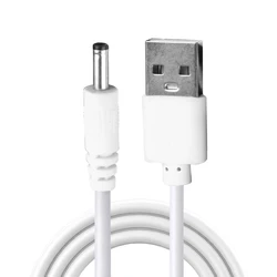 USB to DC 3.5mm Power Cable for LED Strip Lights and Flashlight Charging (50cm)