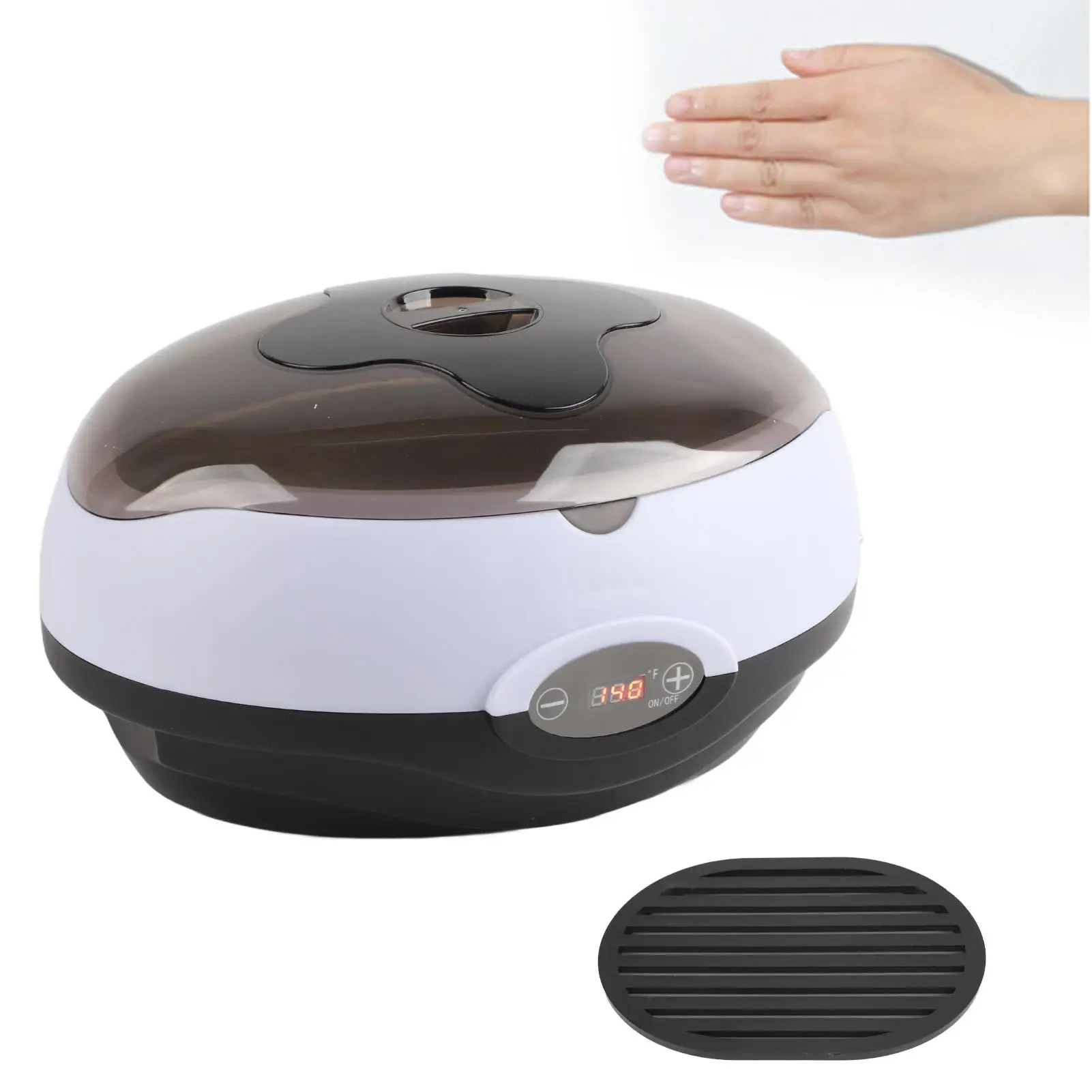 LCD Display Paraffin Wax Heater Set for Home Beauty Spa - Gloves, Booties & Wax Brush included 4