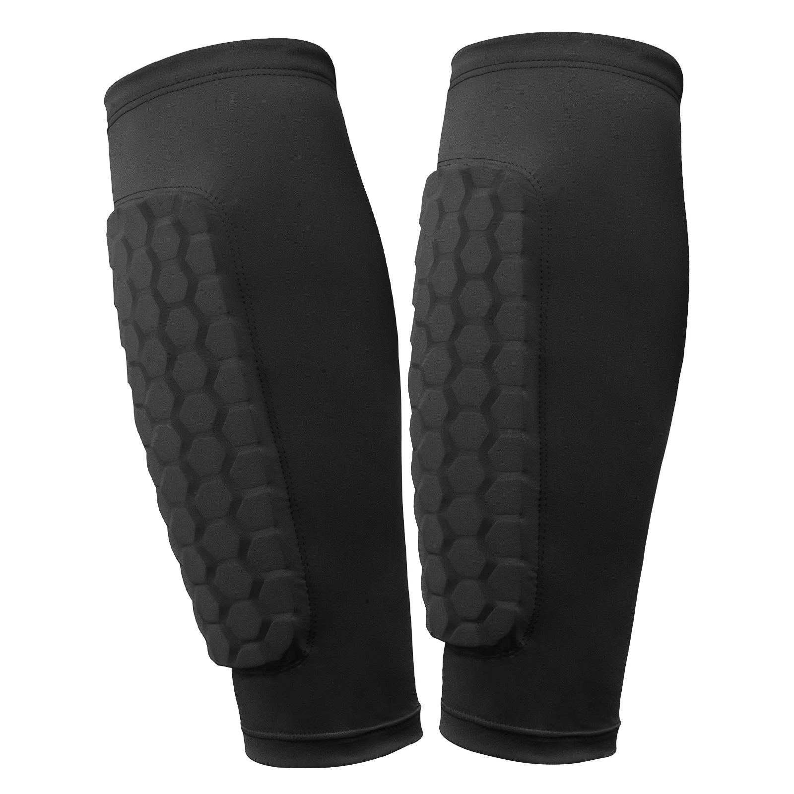 Enhanced Shin Defenders with Honeycomb Padding - Breathable Lightweight Calf Protection